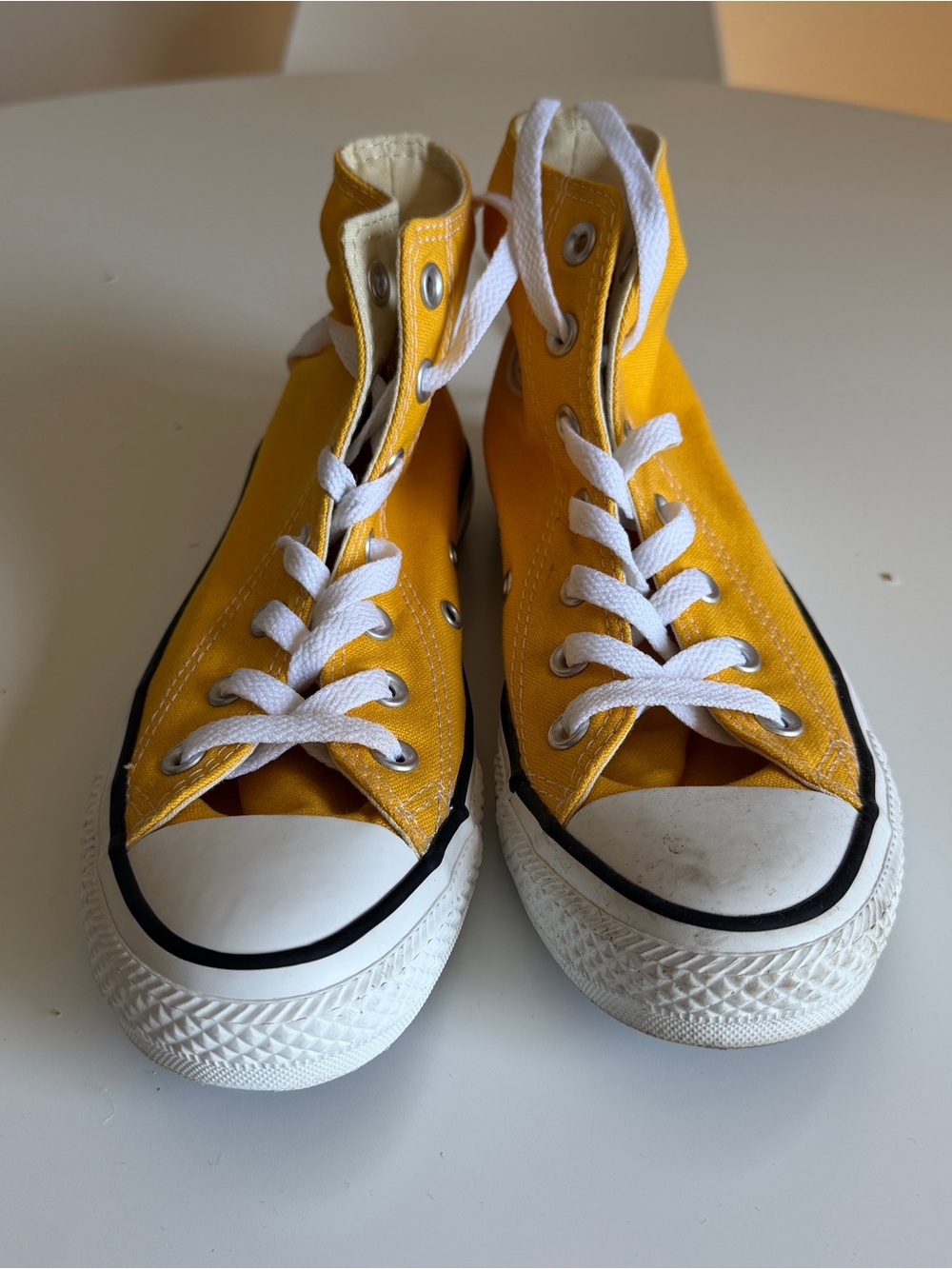 Converse Yellow High-Top Canvas Sneakers 👟
